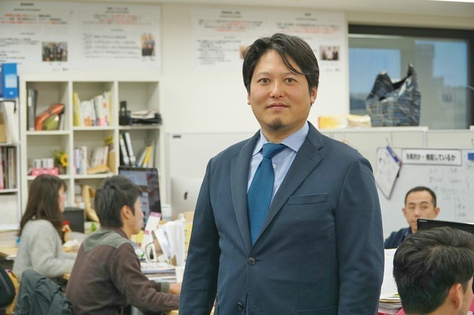 株式会社ファイブグループオフィスでの坂本
